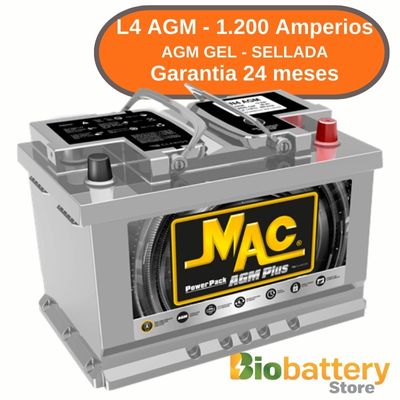 L4 AGM - 1.200 Amperios - Gel - Sellada