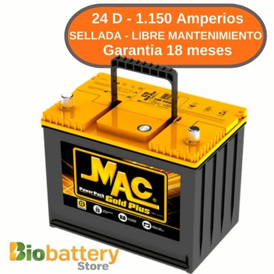 24 D - 1.150 Amperios - Sellada - Libre Mantenimiento
