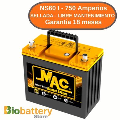 NS60 I - 750 Amperios - Sellada Libre Mantenimiento