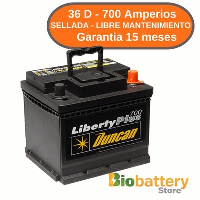 36 D - 700 Amperios - Sellada Libre Mantenimiento