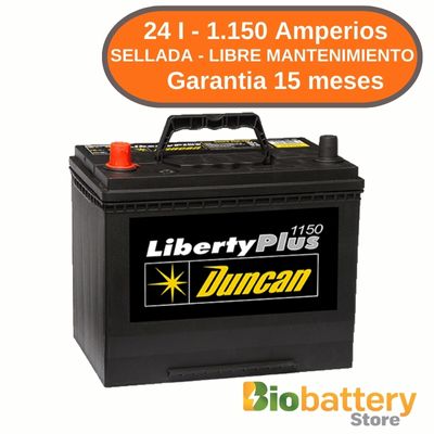 24 I - 1.150 Amperios - Sellada Libre Mantenimiento