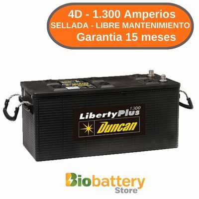 4D - 1.300 Amperios - Sellada Libre Mantenimiento